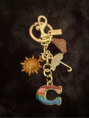 Rainbow Charm Keychain Bag Charm - Cloud, Sun and Umbrella